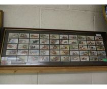 FRAMED SET OF PLAYERS CIGARETTE CARDS