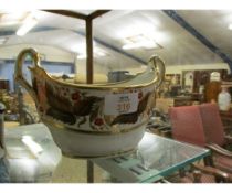 WORCESTER BARR FLIGHT & BARR EARLY 19TH CENTURY BOAT SHAPED BOWL WITH FLORAL DECORATION AND GILT