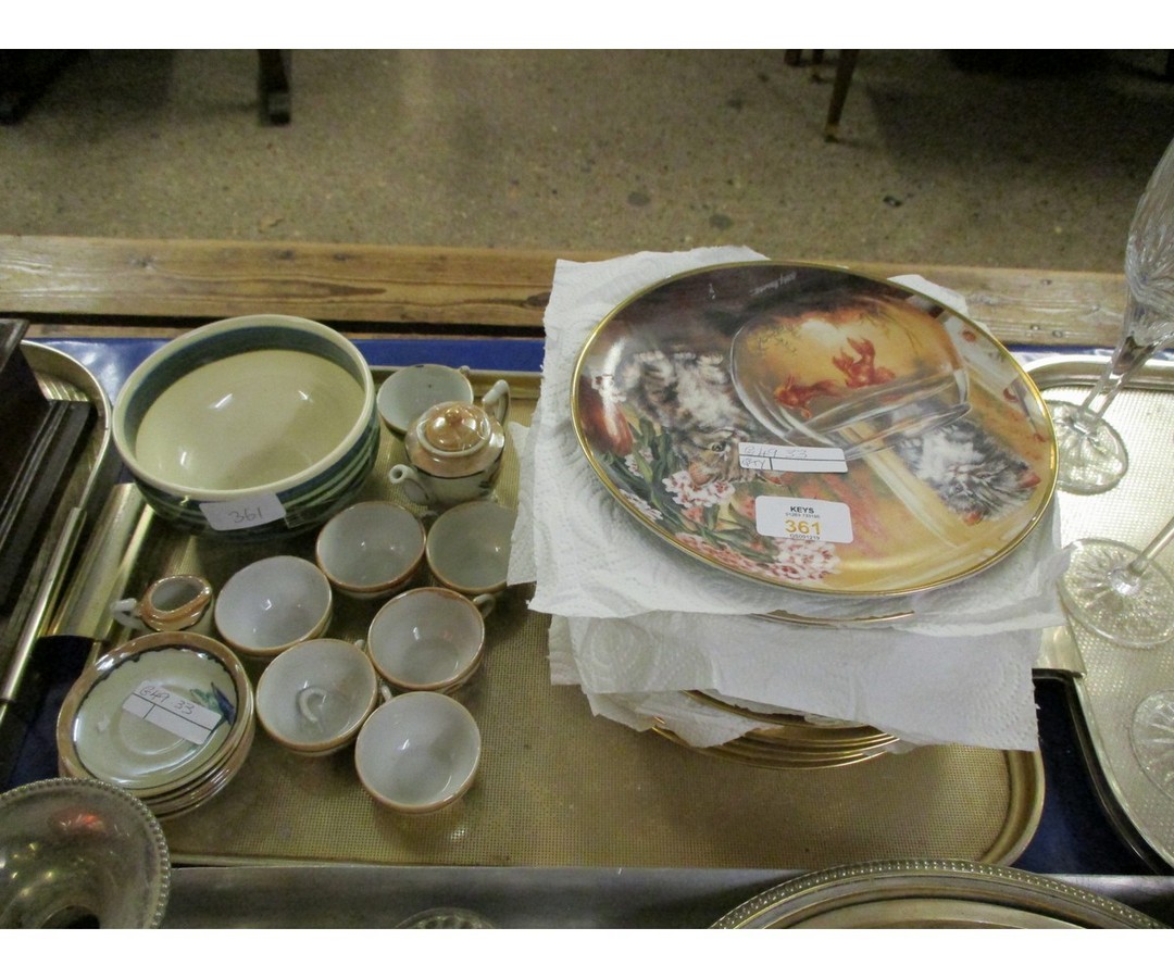 TRAY OF MIXED COLLECTORS PLATES ETC