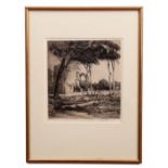 •AR Martin Hardie (1875-1952) West Runton?, black and white etching, signed in pencil to lower right