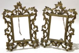 Pair of ormolu Art Nouveau photo frames