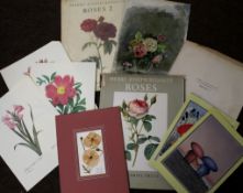 Box of assorted prints, watercolours, books etc