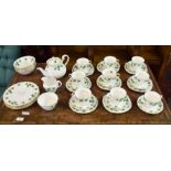 Quantity of Colclough tea set in an ivory pattern, some pieces with pattern number 8143, comprising