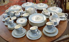 Extensive quantity of Royal Doulton Rose Elegans dinner service together with a tea and coffee set