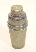 1930s silver plated cocktail shaker and cover