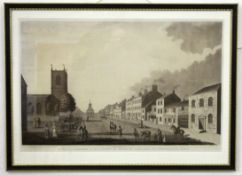 After T Sheraton, engraved by J Caldwall, black and white aquatint published circa 1790, "A view