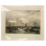 After J M W Turner, engraved by R Wallis, hand coloured engraving, published by E Gambart & Co,