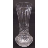 Waterford Lismore vase, baluster base with elongated stem