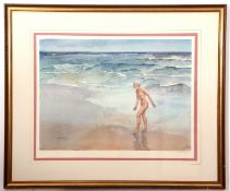 AR Sir William Russell Flint, RA, PRWS (1880-1969) Nude on a beach artist's coloured proof with