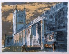 AR JOHN PIPER CH (1903-1992) "Long Melford Church" lithograph, signed and numbered 221/275 in pencil