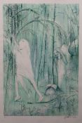 AR Arthur Boyd, (1920-1999) "St Francis finds Gold in the Woods" coloured lithograph, signed and