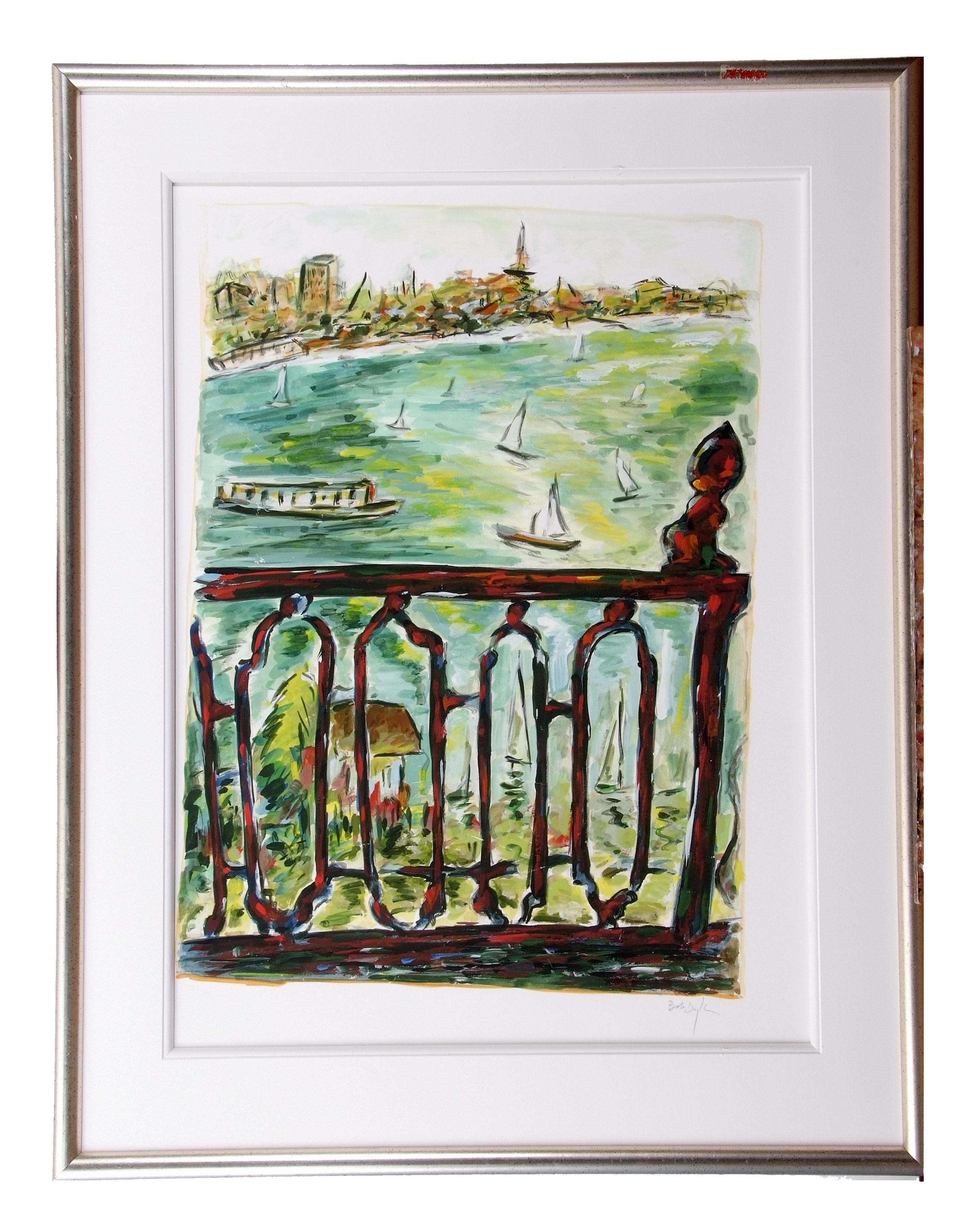 AR Bob Dylan (born 1941) "Vista from balcony" giclee print, signed and numbered 112/295 in pencil - Image 2 of 2