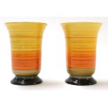 Two Art Deco Shelley vases 9cm high