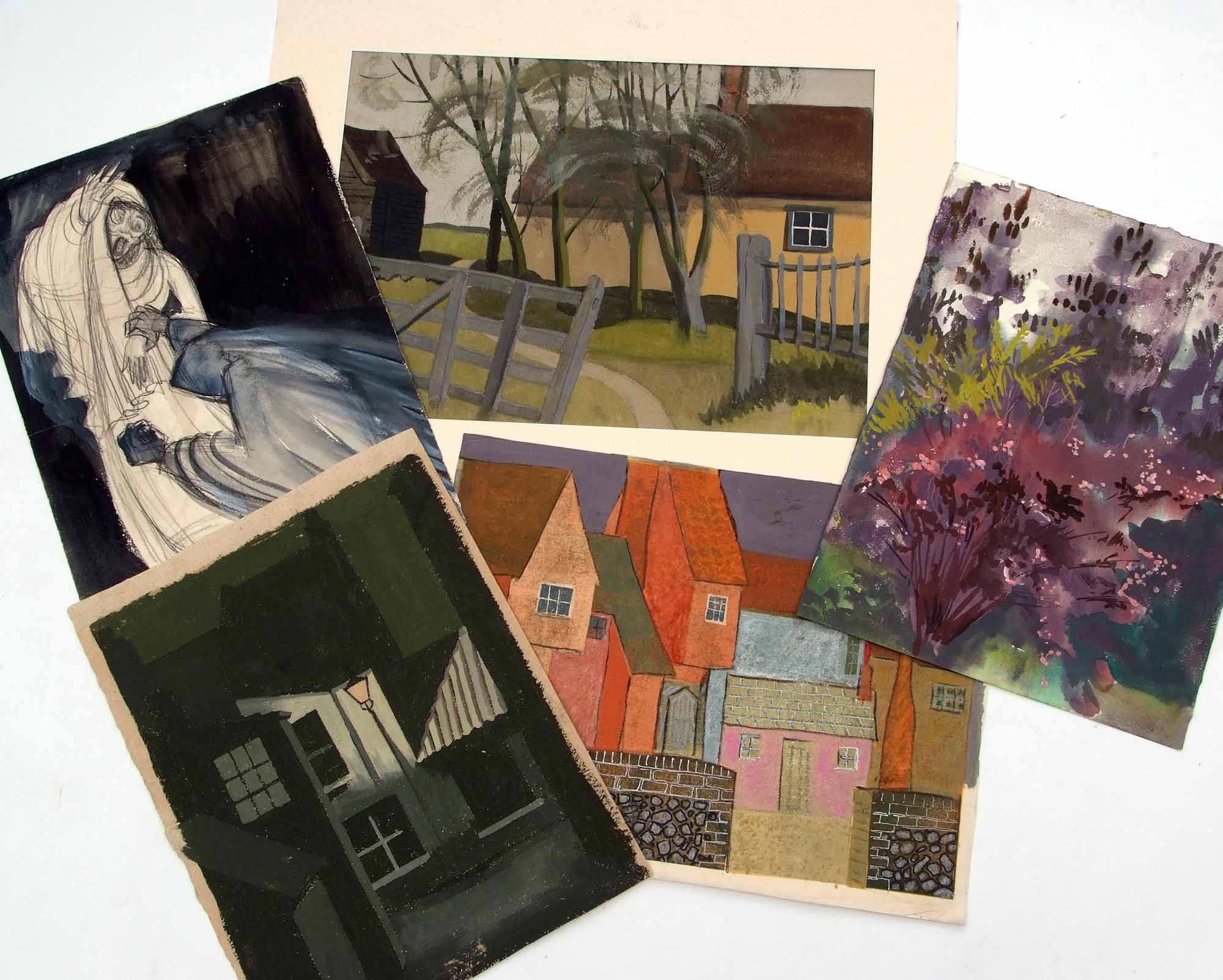 AR Dorothy Morton (1890-1983) Landscapes etc folder of 16 various works, assorted sizes, all - Image 3 of 4