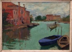 AR Alan Stenhouse Gorley (1909-1991) View of Venice oil on board, signed lower left, 25 x 35cm