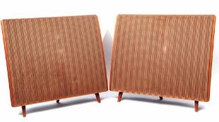 Pair of Quad ESL 57 electrostatic loudspeakers, serial nos 34180 and 34181, 87cm wide