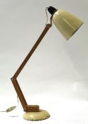 1960s Terence Conran for Habitat angle poise cream painted lamp