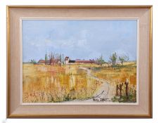 AR Pierre Barat (born 1935) French landscape oil on canvas, signed lower right