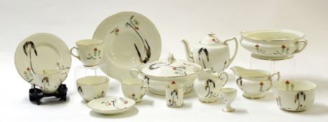 Extensive quantity of Royal Doulton Art Deco dinner and tea wares circa 1930s, some with impressed