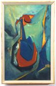 AR Judith Bellenkie (contemporary) Abstract form oil on canvas, 55 x 32cm