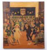 AR Ernest Forbes, RBA, RP (1877-1962) Bar scene with figures oil on canvas, signed lower right, 50