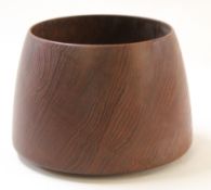 Poul Knudsen, mid century modern teak bowl, stamped PK Teak under