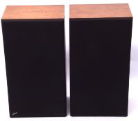 Pair of Ortofon model 335 loudspeakers (in need of attention) 33cm wide x 61cm high