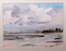 AR Roland Vivian Pitchforth, RA, ARWS (1895-1982) "Manningtree, Essex" watercolour, signed lower