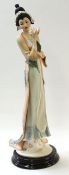 Galleria - Florence Studio, limited edition (155/1500) ceramic figure, Oriental lady, 75cm high