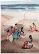AR Sir William Russell Flint, RA, PRWS (1880-1969) "Gitanas a la Galera" artist's coloured proof