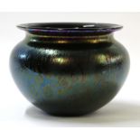 Royal Brierley Studio Loetz style iridescent bowl, 15cm diam