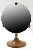 Mid 20th century Ercol blonde wood vanity table mirror, 45cm high