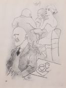 AR George Grosz (1893-1959) "Krise (1922)" black and white lithograph, 32 x 24cm Provenance: