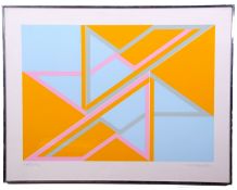 AR David Leverett (born 1938) Abstract composition coloured artist's proof, signed in pencil to