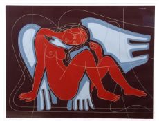 AR Georges Kotsonis (born 1939) Angel coloured print, signed and numbered 46/110 in pencil to lower