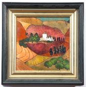 AR Beryl Turpin (1926-2016) "Sierra Nevada" enamel on copper, 9/10, 19 x 19cm