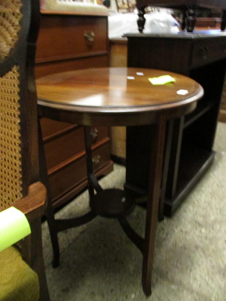 TALL CIRCULAR OCCASIONAL TABLE, DIAM APPROX 58CM