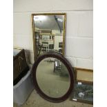 TWO VARIOUS FRAMED MIRRORS