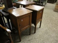 PAIR OF MID-20TH CENTURY OAK BEDSIDE CABINETS, WIDTH APPROX 38CM