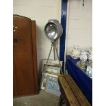 BRITISH BULLFINCH LARGE VINTAGE SPOTLIGHT ON STAND, HEIGHT APPROX 5FT