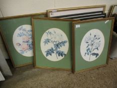 THREE FRAMED BOTANICAL PRINTS