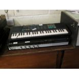 YAMAHA PORTASOUND SMALL KEYBOARD TOGETHER WITH A LUMA HI FIDELITY MUSIC CENTRE