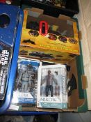BOX CONTAINING VARIOUS BATMAN RELATED CHILDREN'S AND OTHER BOXED TOYS