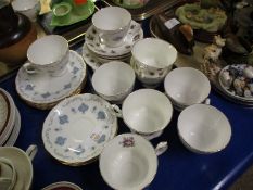 QUANTITY OF ROYAL OSBORNE CUPS AND SAUCERS