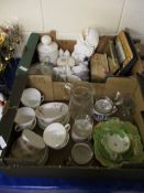 TWO BOXES OF VARIOUS CERAMICS INCLUDING DUCHESS ETC