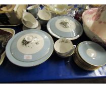 QUANTITY OF ROYAL DOULTON ROSE ELEGANS DINNER/TEA WARES