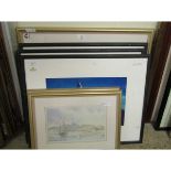 QUANTITY OF VARIOUS FRAMED PICTURES, PRINTS (6)