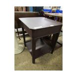 MODERN OCTAGONAL OCCASIONAL TABLE, APPROX 51CM SQ.