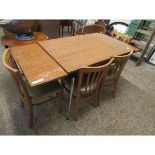 MELAMINE TABLE WITH FOUR CHAIRS