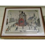 L S LOWRY FRAMED PRINT